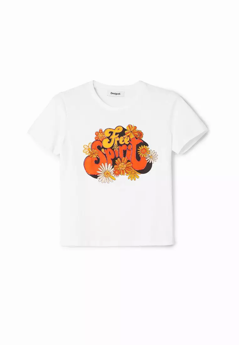 デシグアル Desigual FREE SPIRIT Tシャツショートスリーブ （ホワイト） デシグアル Desigual FREE SPIRIT Tシャツショートスリーブ