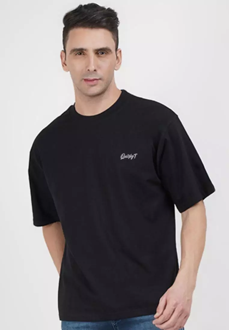 Oversized Skull Punk Black Cotton Short Sleeve Essential T-Shirt