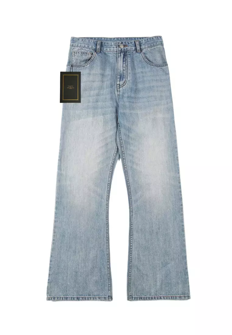 Vintage Washed Boot Cut Jeans LKTM-K8607