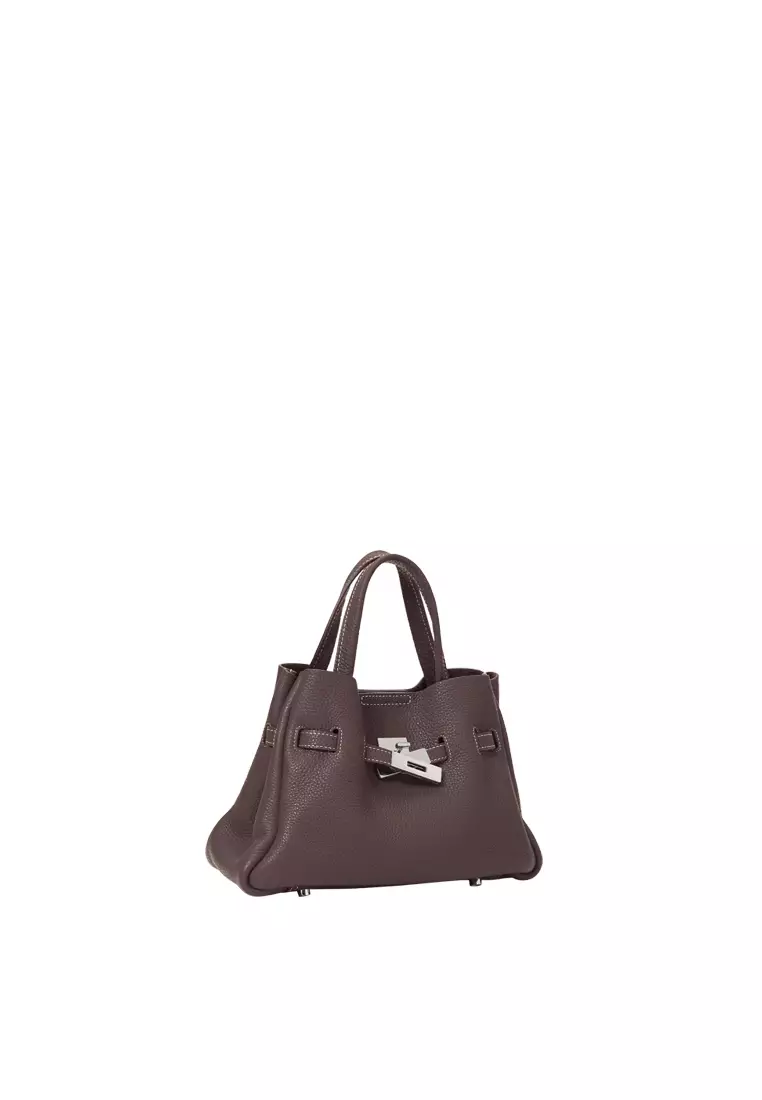 SAOIRSE Belt Soft Structural Shoulder Tote Mini - Cacao