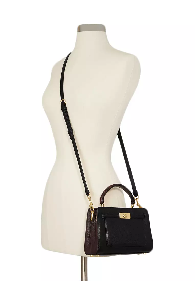 Mini Lane Top Handle Bag - Black