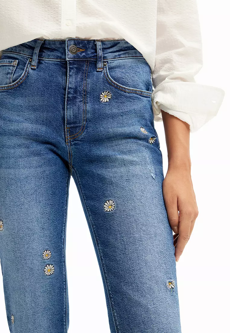 Desigual Woman Daisy flare jeans.