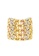 TOMEI TOMEL Lusso Italia 5 Tiers Tri-Tone Beads Ring, Yellow Gold 916 4A33AAC0B60ED5GS_1