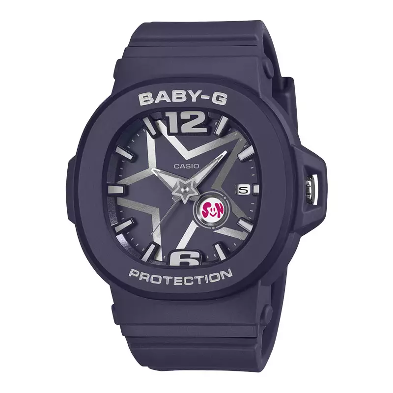 Jam Tangan Wanita Casio Baby-G BGA-10D-2A1DR Pop Spacious Series Analog Dial Navy Blue Resin Band