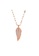 Air Jewellery gold Luxurious Leaf Necklace In Rose Gold 7E0B7ACA201055GS_1