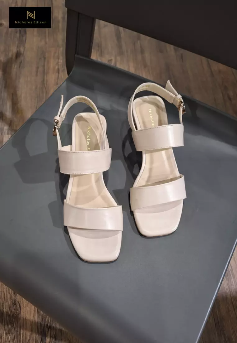 Nicholas Edison Heel Aiko Cream