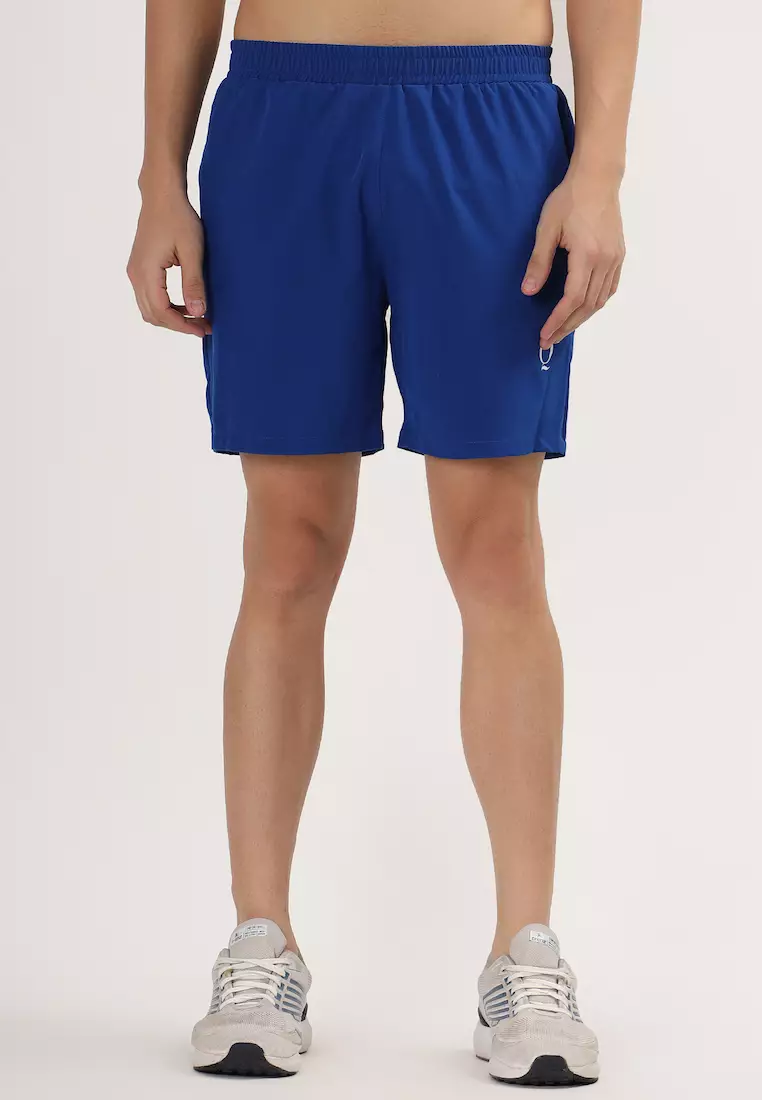 Mens Blue Activewear Short With Pocket, Training, Workout, Sportswear