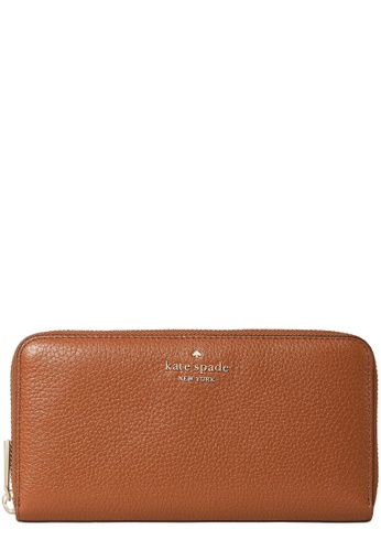 Kate Spade Kate Spade Leila Large Continental Wallet in Warm Gingerbread  wlr00392 | ZALORA Malaysia