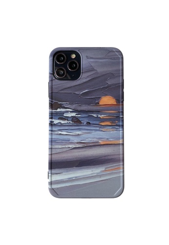 Kings Collection grey Sunrise Oil Painting iPhone 11 Pro Case (KCMCL2148) 19F2FACC15B505GS_1