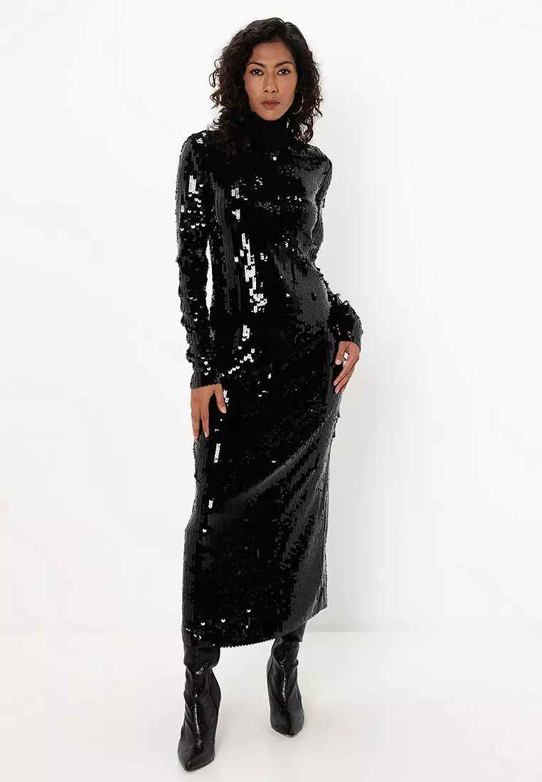 ZARA Long Sequins Dress 2025 Buy ZARA Online ZALORA Hong Kong