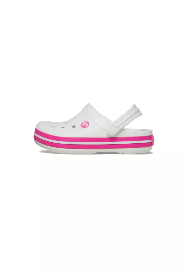 Toddler Crocband Clog In White Pink Crush