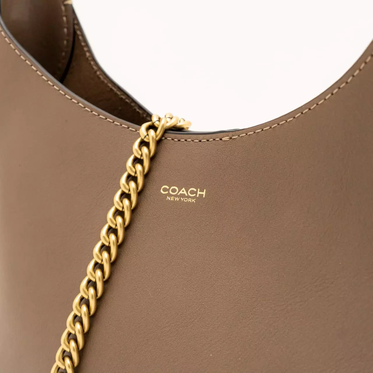 Brooklyn Shoulder Bag 23 Leather Dark Stone