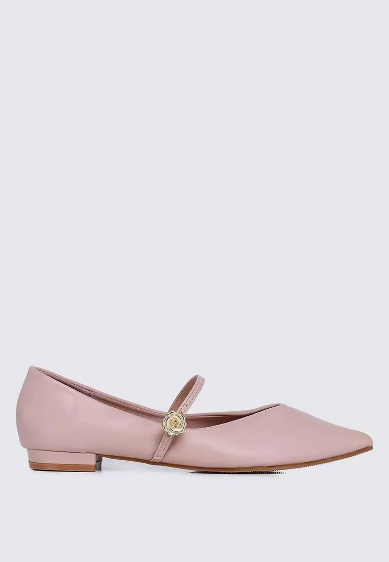 Discount on My Ballerine  shoes - SKU: My Ballerine La Rosée Comfy Ballerina In Nude Pink