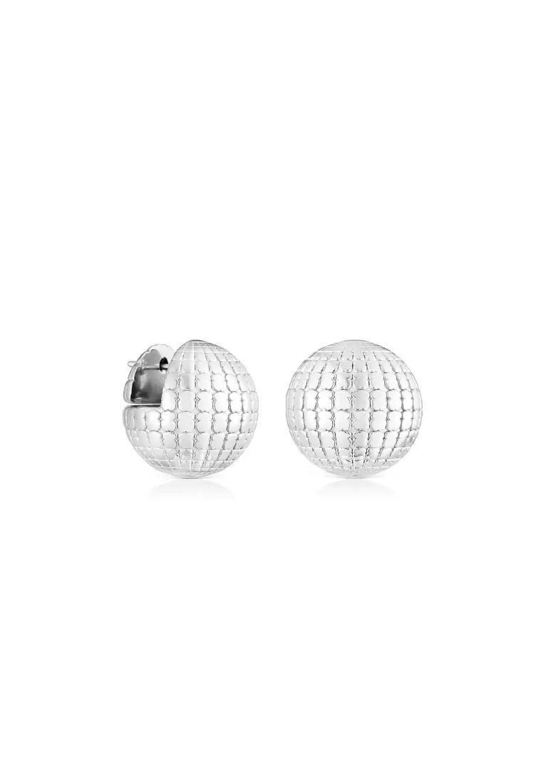 Tous TOUS St. Tropez Disco Bear Ball Silver Earrings 2023 | Buy Tous Online  | ZALORA Hong Kong