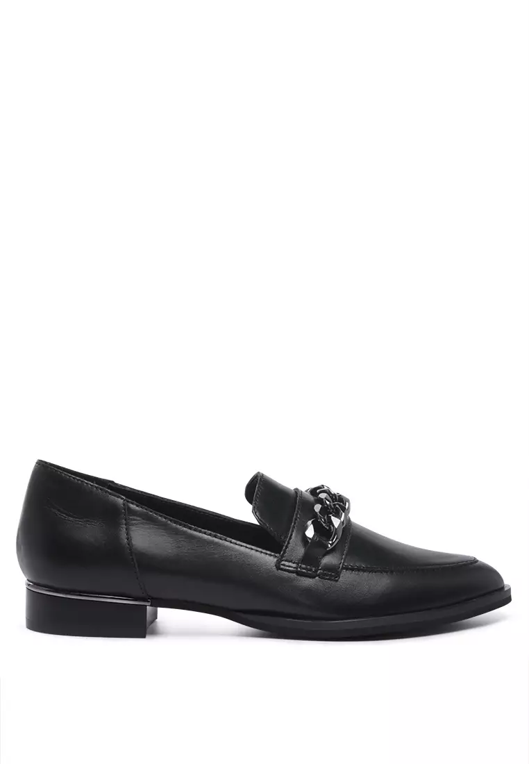 Discount on Rag & Co.  shoes - SKU: Black Leather Slip-On