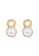 A-Excellence gold Faux Pearl in Gold Circle Earrings E5323AC0D3903EGS_1