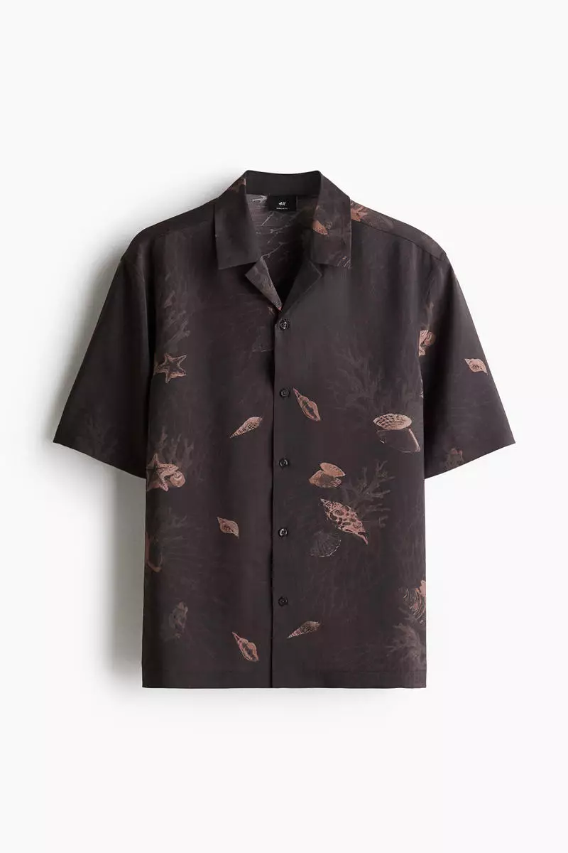 Regular Fit Lyocell-blend resort shirt