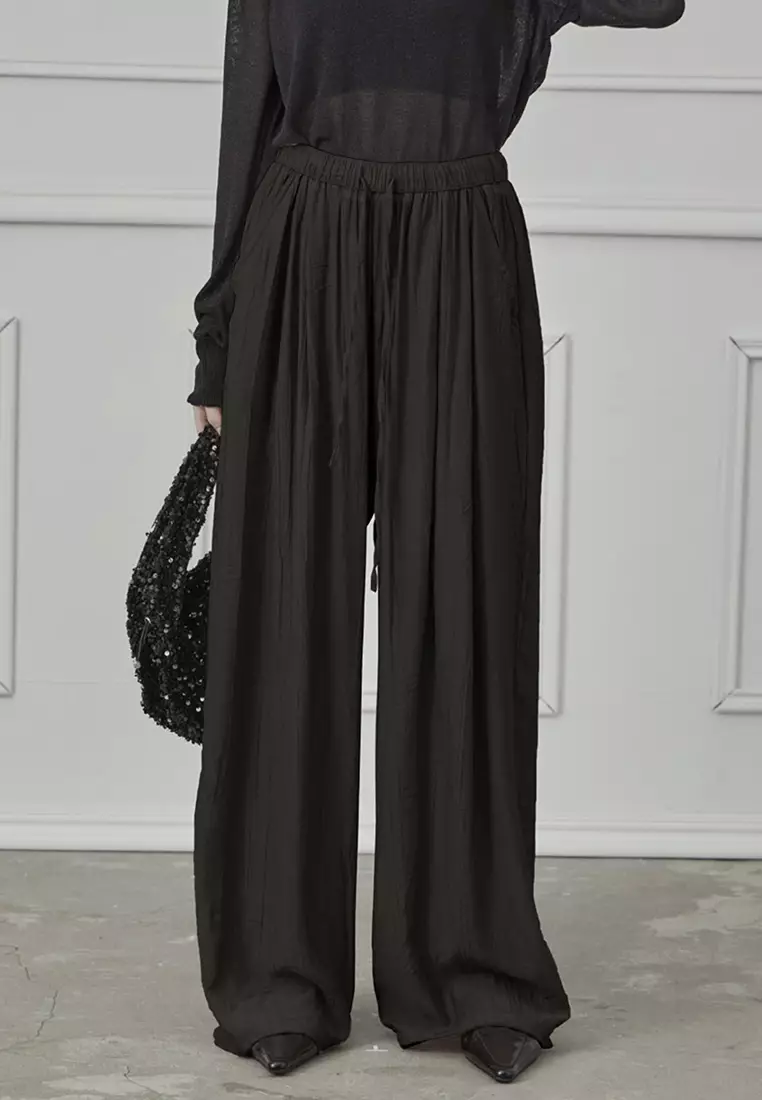 Black flowy pants cheap