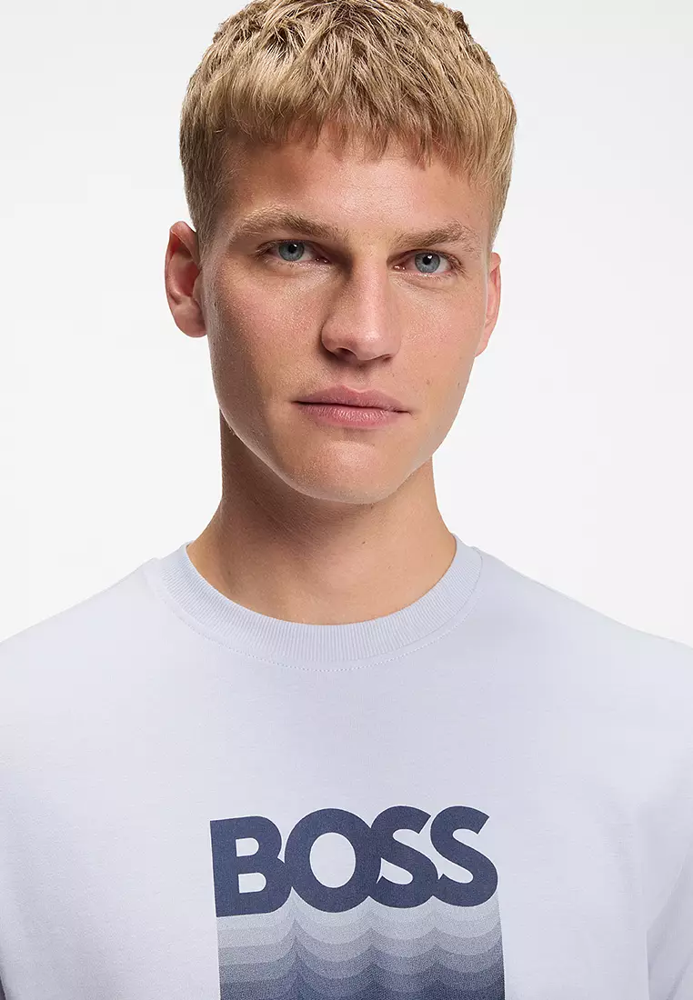 Cotton Jersey Regular Fit T-Shirt - BOSS Orange