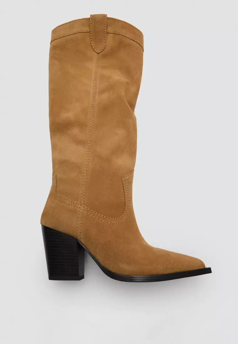 Suede Cowboy Boots