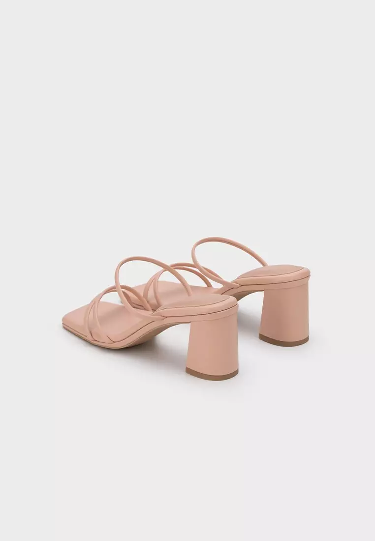 CLOUDFOAM STRAPPY BLOCK HEEL SLIDE