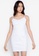 ZALORA BASICS white Denim Bustier Cami Bodycon Dress A3E9FAAE5C3E47GS_1