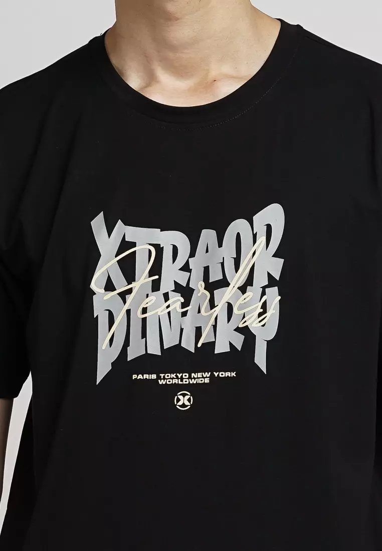 XTRAORDINARY T-Shirt Cotton Spandex Pria 48091