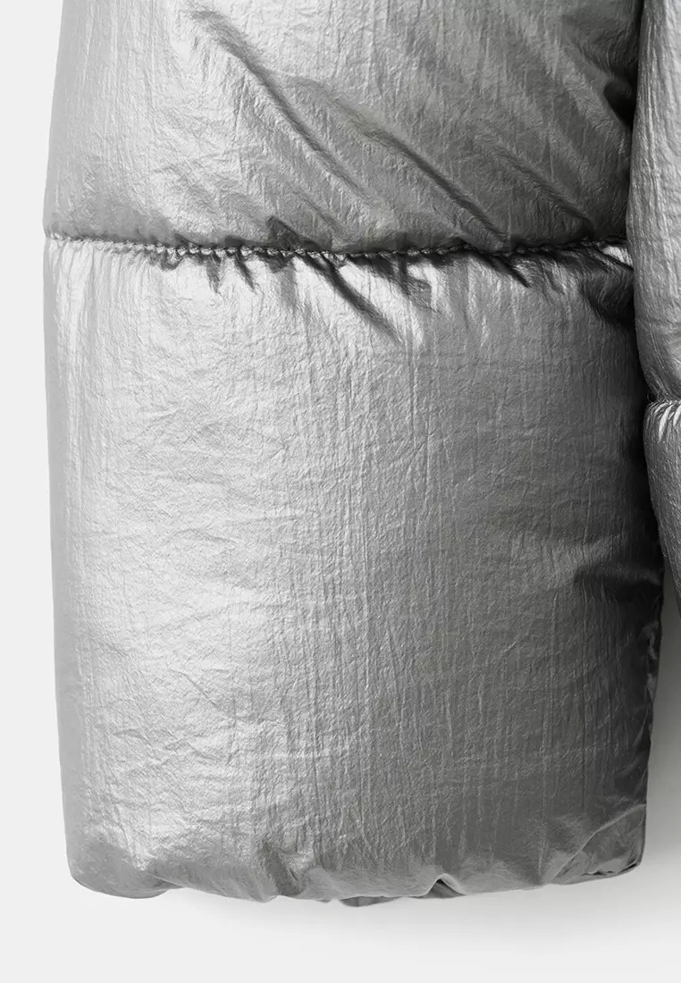 Metallic Puffer Jacket