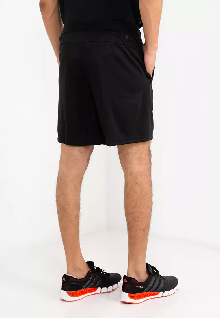 train essentials logo training running shorts