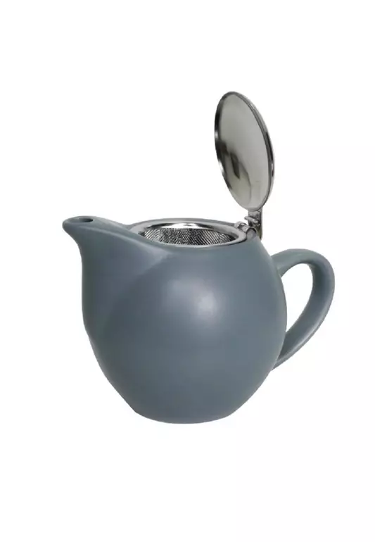 Porcelain Tea Pot Gray Matte Finish 700cc