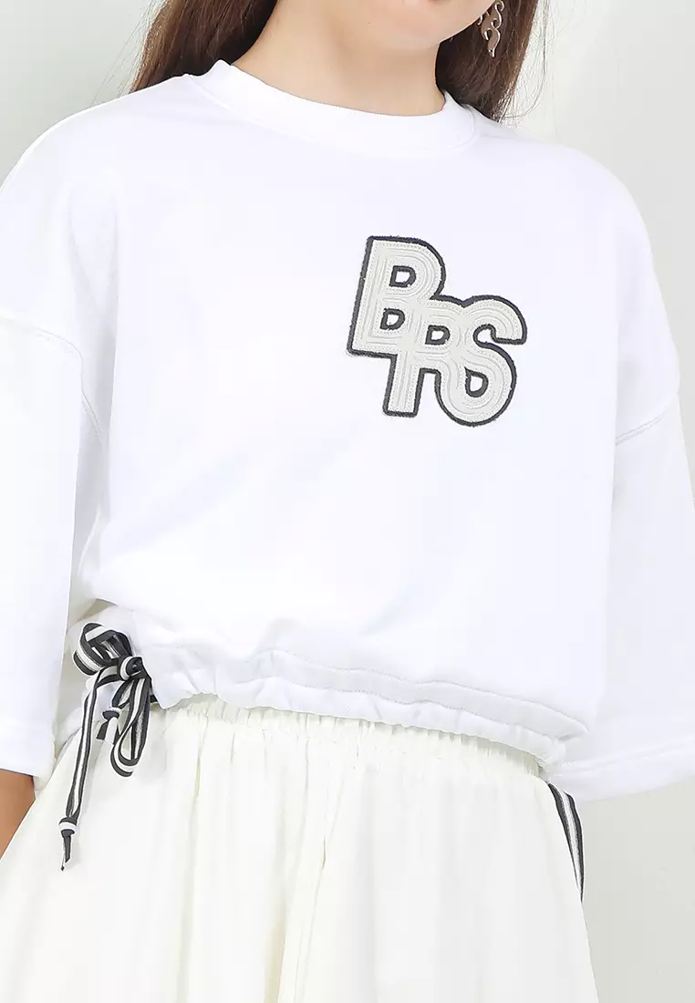 Sportswear Phoenix Fleece Short-Sleeve Cropped French Terry Top