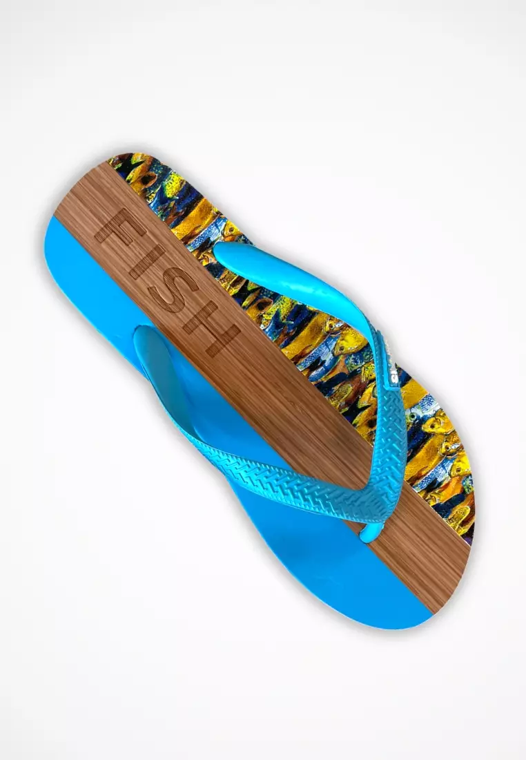 Buy A Fish Named Fred Flip Flop - Yellow Fish Fred 2026 Online | ZALORA