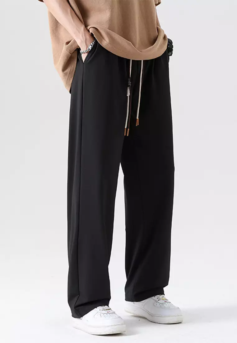 Pleated Wide-Leg Straight-Leg Pants AC-B208-5570