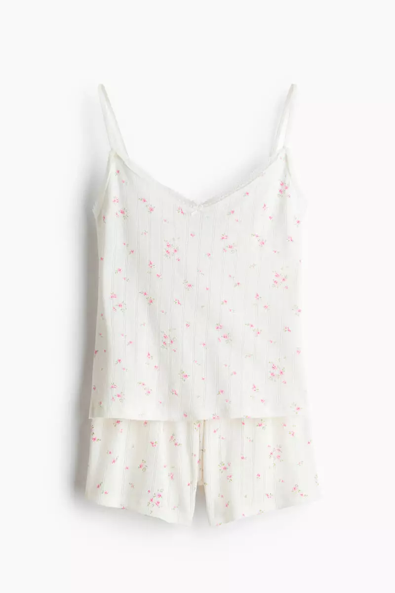 Cotton pointelle pyjamas