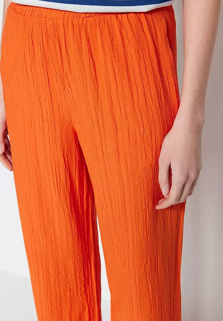 Trendyol Wide Leg Woven Trousers 2024, Buy Trendyol Online