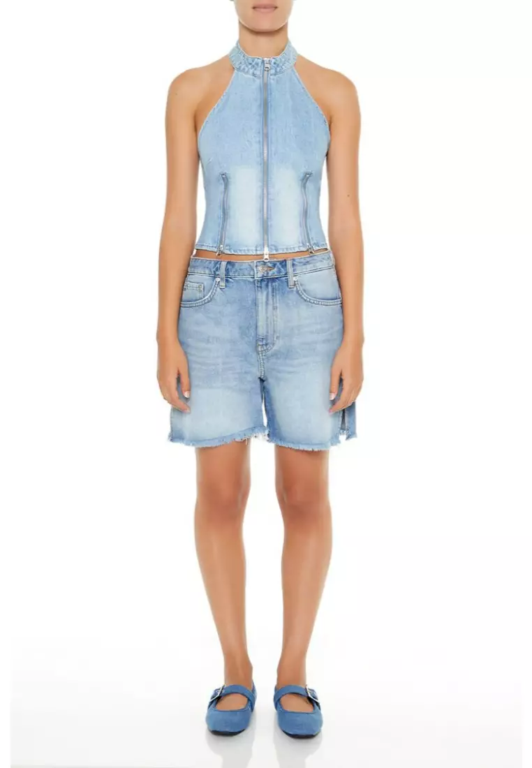 Denim halter top forever 21 discount