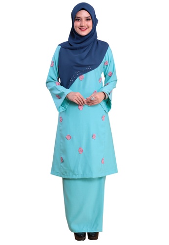 Kurung Happy 03 from Hijrah Couture in Blue