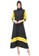 Evernoon black and yellow Aurel Dress Maxi Muslimah Wanita Polos Dual Tone Color Regular Fit - Black Lemon 57BA0AAE087643GS_1
