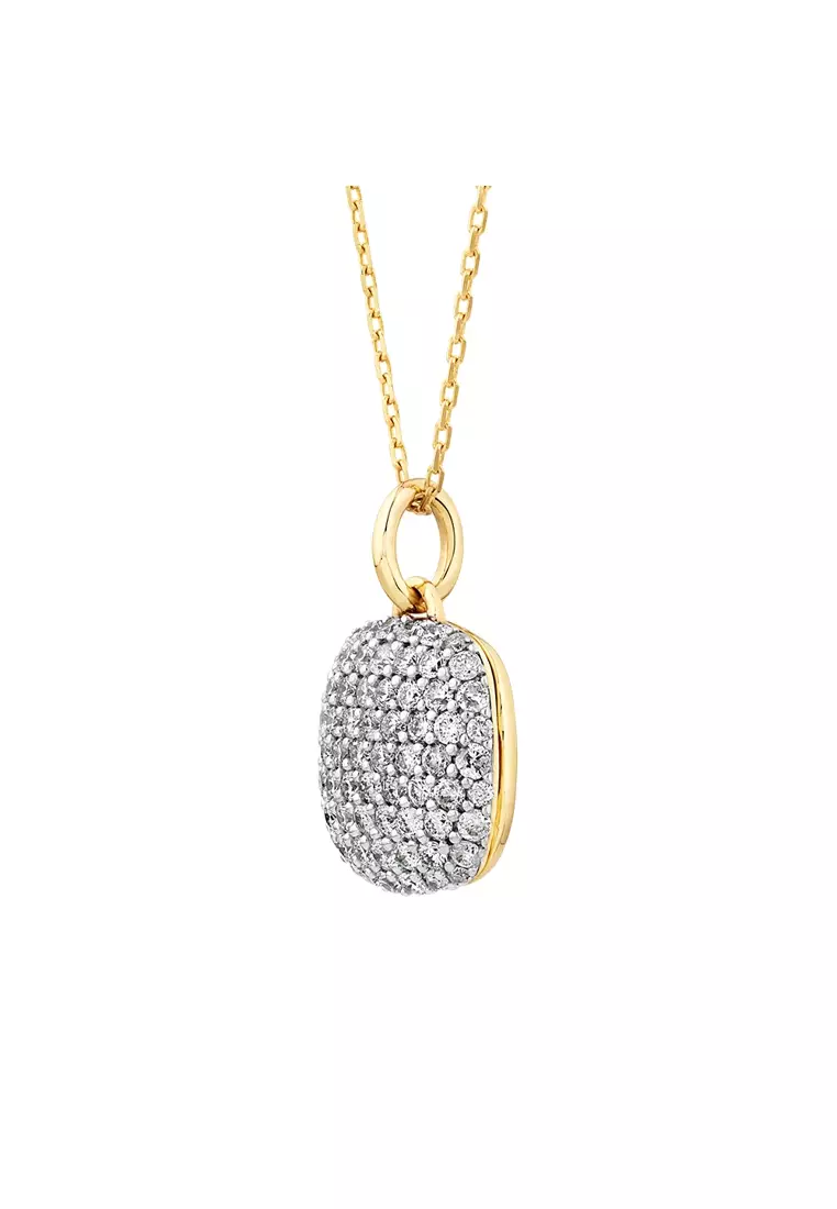 Buy Michael Hill 0.60 Carat TW Diamond Cushion Puff Locket