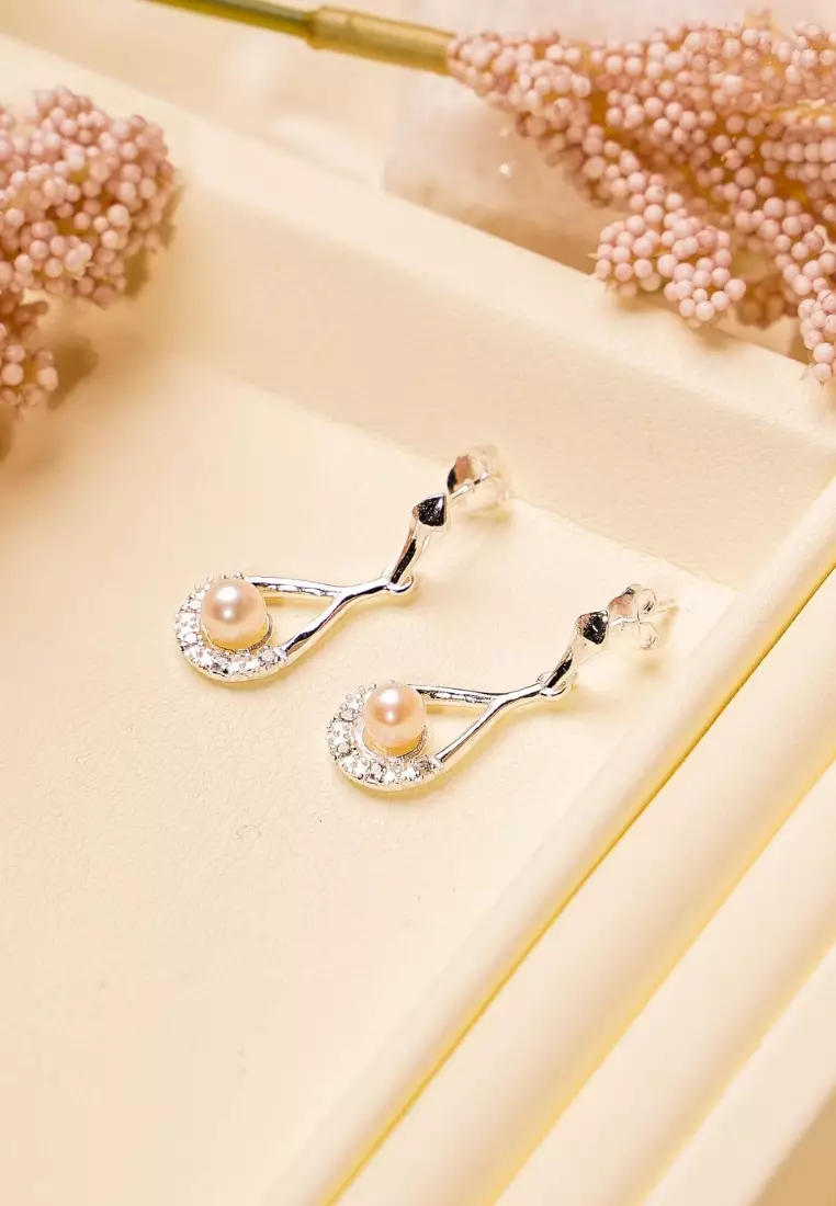 Cz outlet teardrop earrings