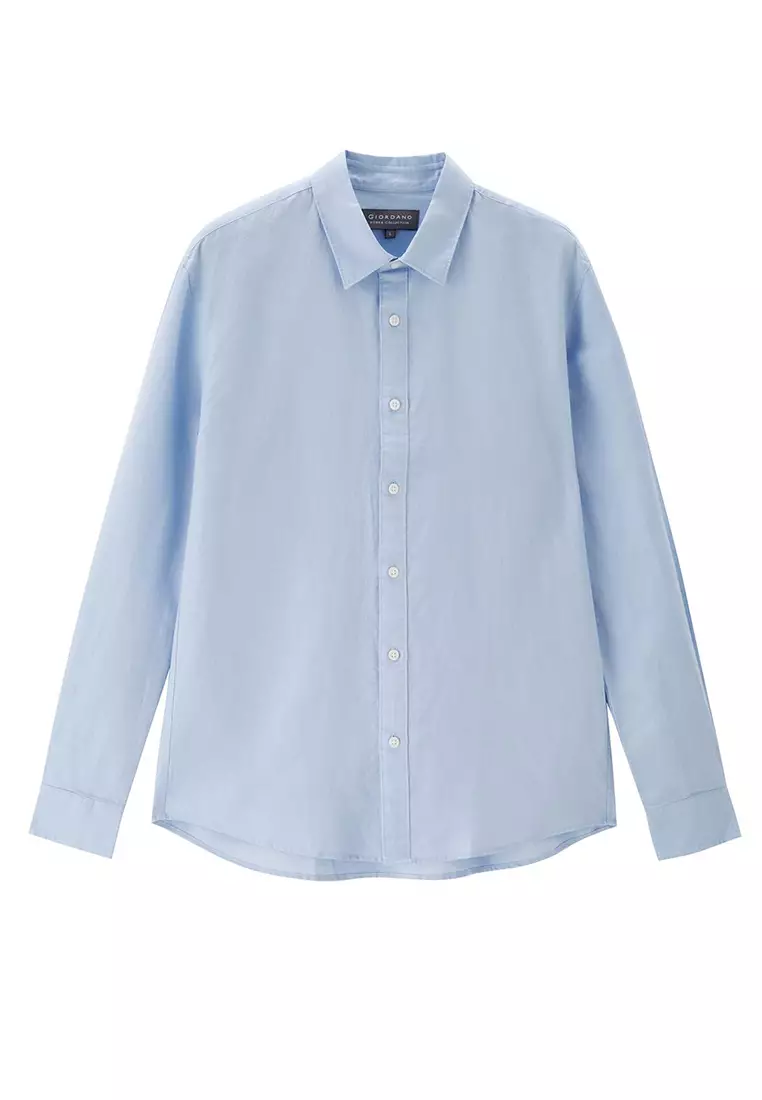 (Online Exclusive) Korea Collection Long Sleeve Cotton Shirt