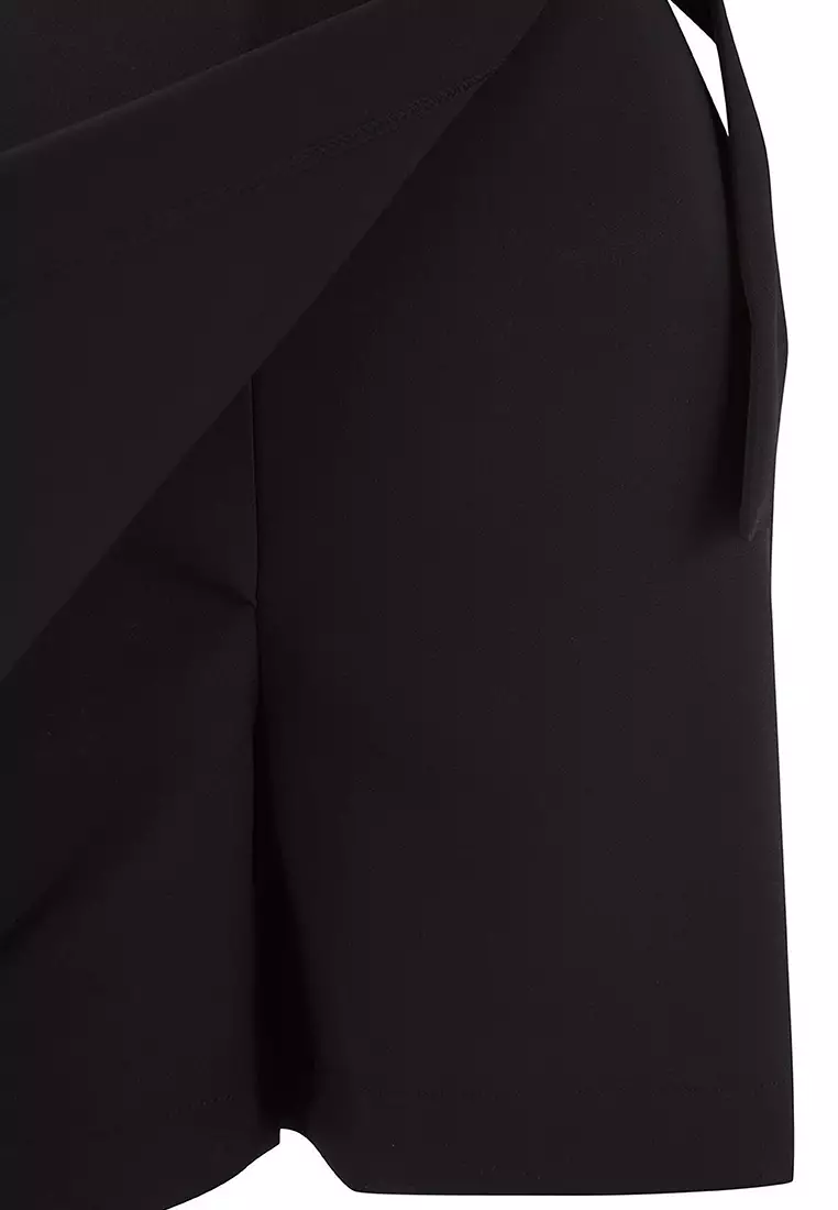 Plus Size Belted Mini Skort Dress