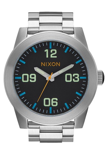 NIXON Corporal SS All Black / Multi Jam Tangan Pria A3462336 - Stainless Steel - Silver