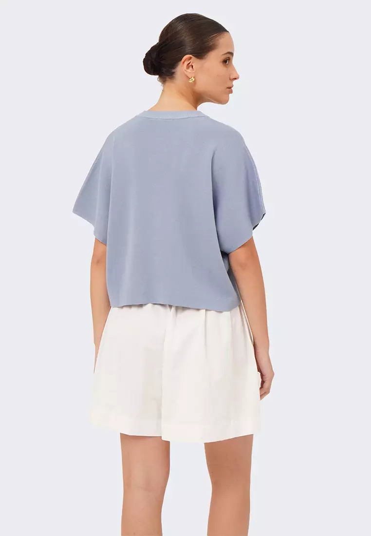 Women's Button Up Dolman Sleeve Knit Shirt