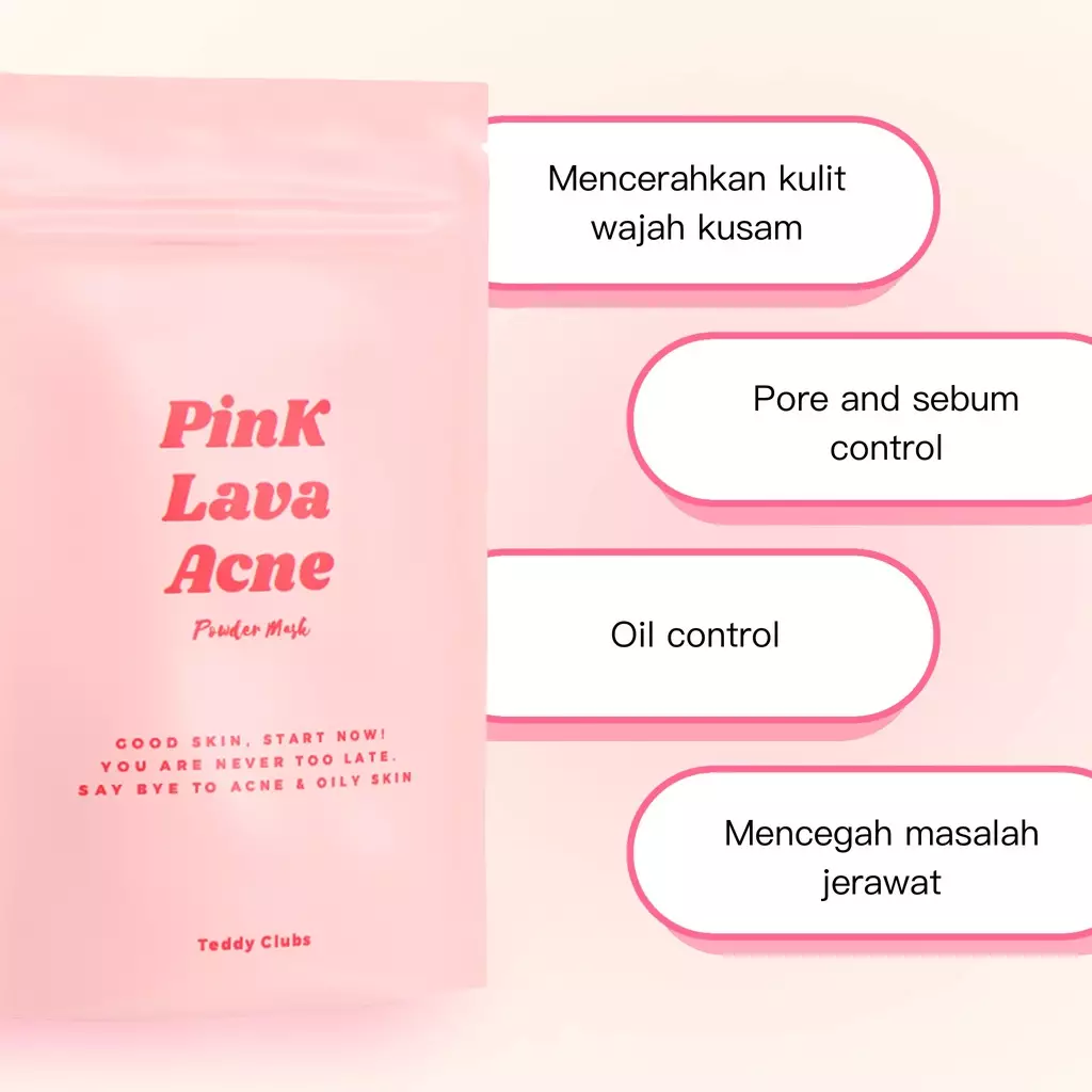 TEDDY CLUBS PINK LAVA ACNE 30GR