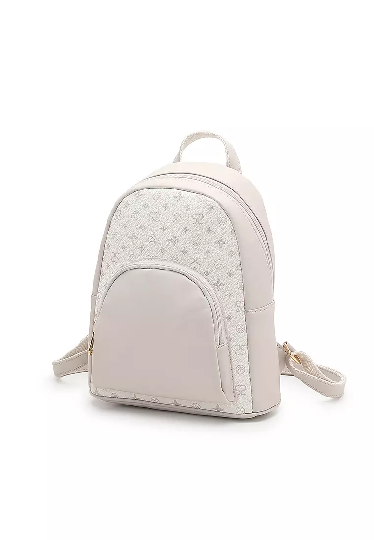 Women's Monogram Mini Backpack - White