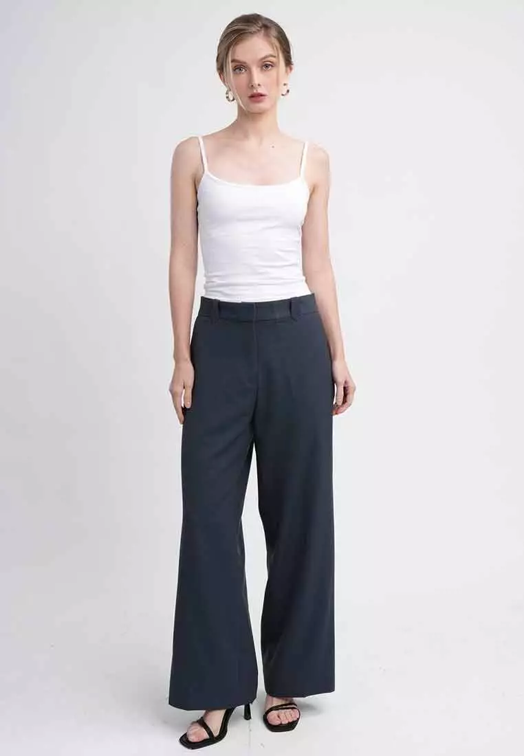 Cassia High-Waist Wide Leg Trousers
