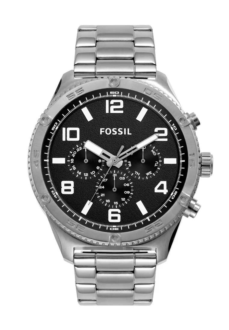 Buy Fossil Fossil Male's Brox silver Stainless Steel Watch BQ2797