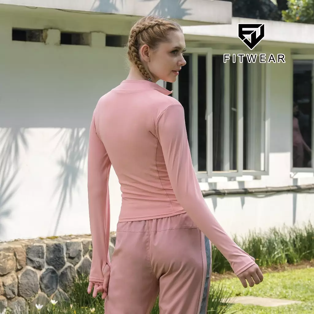 Fitwear - Jaket / Jacket Olahraga Wanita OLIVEA SLIMFIT NEW - APRICOT