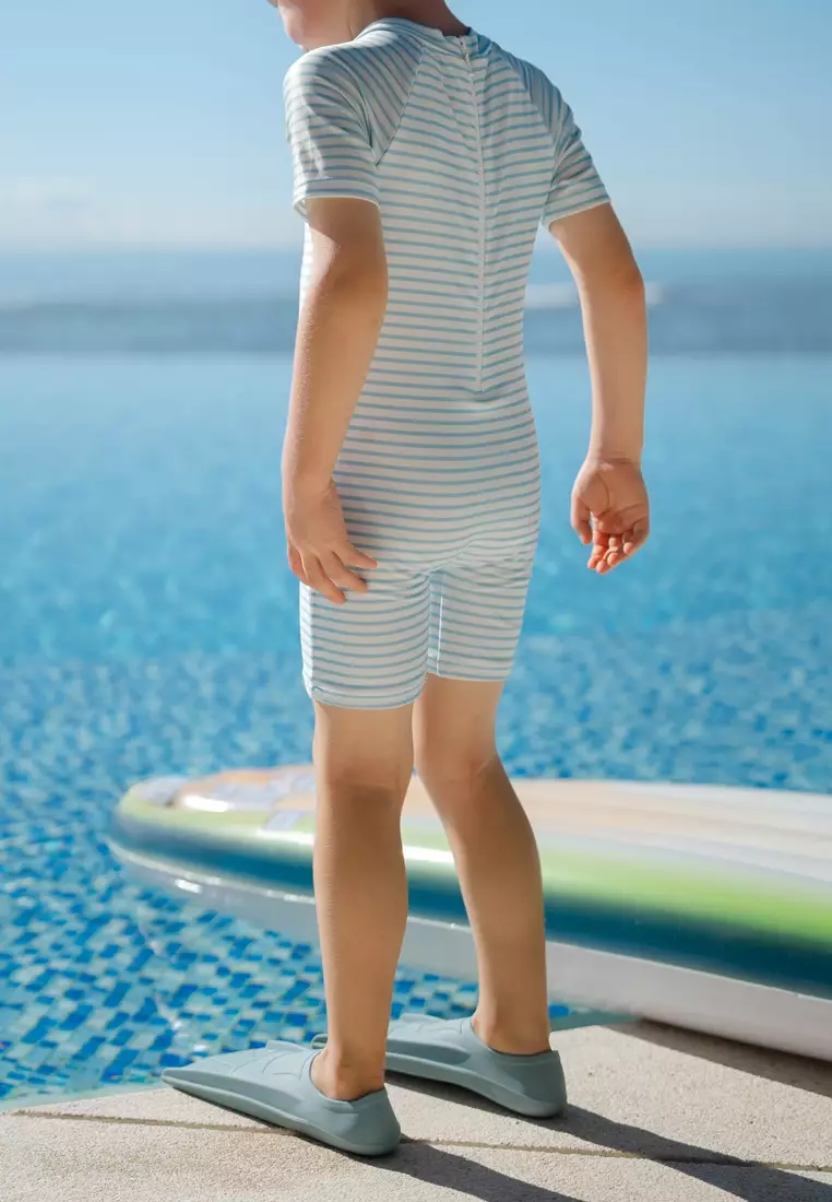 Kids Swim Fins, Aksesoris Renang Anak - Dove Blue